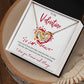 To My Valentine - Interlocking Hearts Necklace